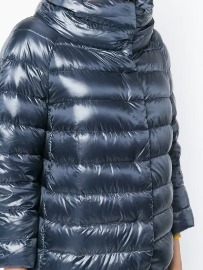 HERNO 绗缝鹅绒夹克 - 蓝色