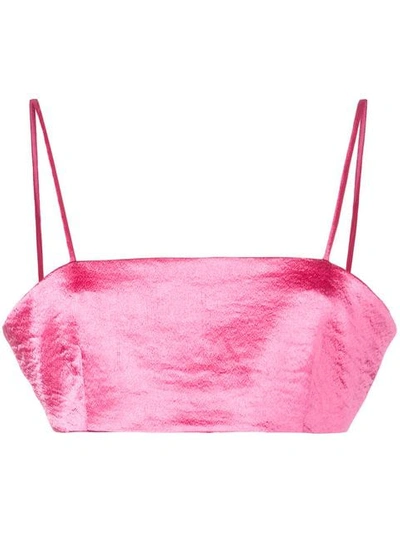 Shop Cinq À Sept Nikki Sheen Cropped Top In Pink