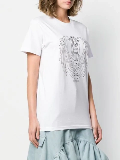 Shop Barbara Bologna Angel Print T In White