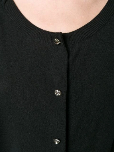 Shop Dolce & Gabbana Short Sleeve Cardigan In Black