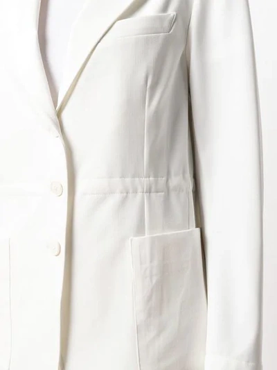 Shop Barena Venezia Tailored Structured Blazer In White