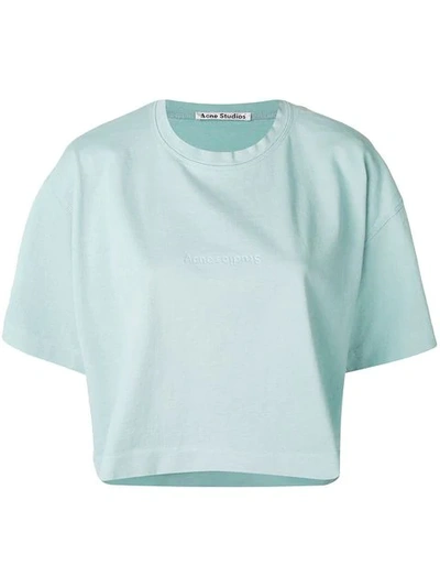 Shop Acne Studios Cylea Cropped T In Blue