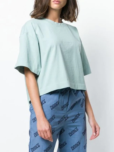 Shop Acne Studios Cylea Cropped T In Blue
