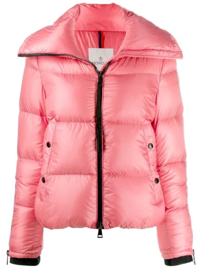 Shop Moncler Bandama Puffer Jacket In Pink