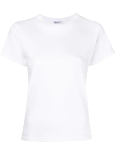 embroidered fitted T-shirt