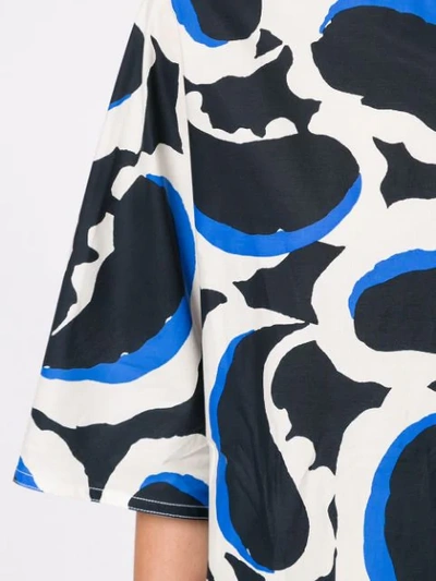 Shop Marni Teardrop Print Dress In Blue