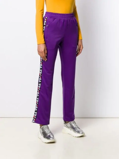 Shop Fila Thora Track Pants In Purple