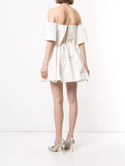 Shop Alex Perry Elodie Mini Dress In White