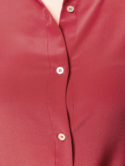 Shop Société Anonyme Mandarin Collar Shirt In Red