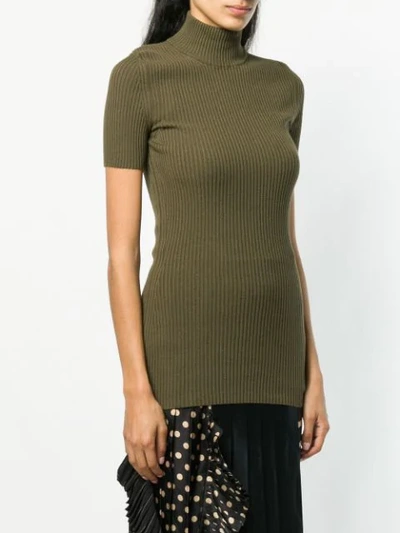 Shop Antonio Marras Turtle Neck Top - Green