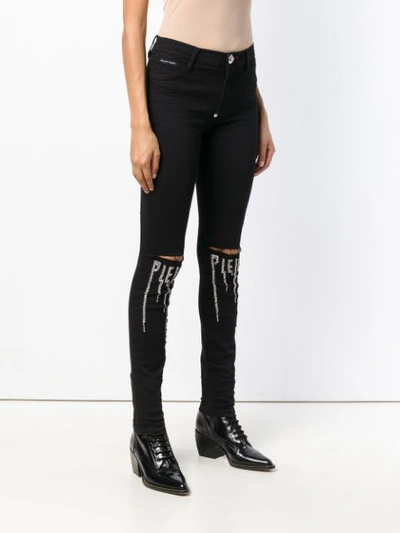 Shop Philipp Plein High Waist Jeggings - Black