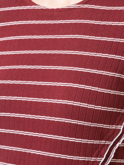 Shop Derek Lam 10 Crosby Short Sleeve Tee With Asymmetrical Back Detail - Pink