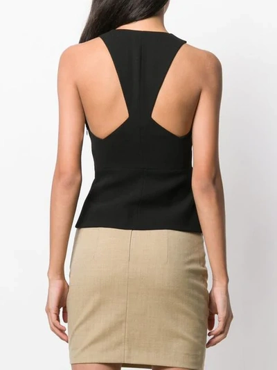 Shop Givenchy Cut Out Vest In Black