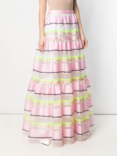 Shop Delpozo Full Layered Skirt In Pink