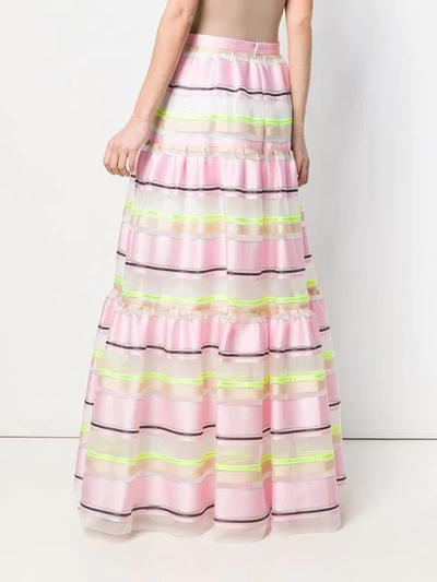 Shop Delpozo Full Layered Skirt In Pink