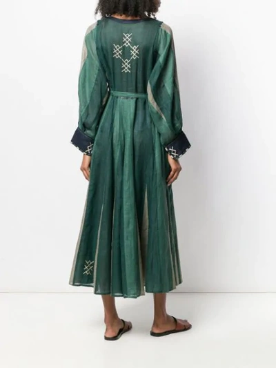Shop Vita Kin Striped Kaftan Dress In Green