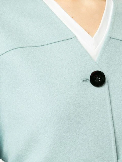 Shop Jil Sander Cashmere Button Cardigan In Blue