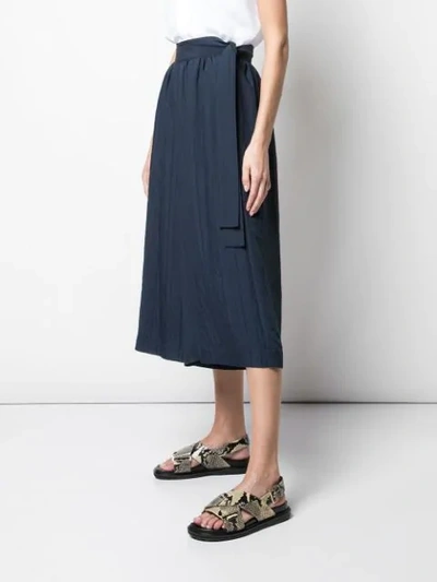 Shop Vince Palazzo Pants In Blue