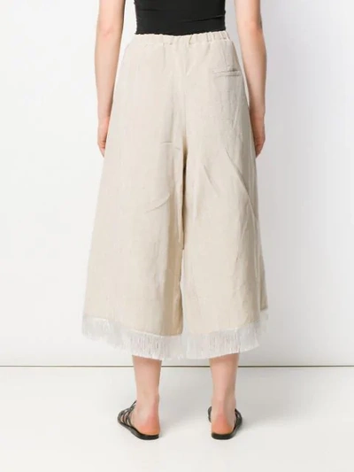 Shop Forte Forte Sabbia Flared Trousers In Neutrals