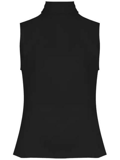 Shop Olympiah Peru Turtle Neck Blouse In Black