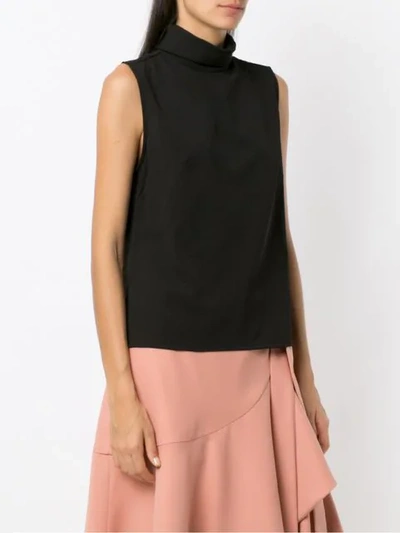 Shop Olympiah Peru Turtle Neck Blouse In Black