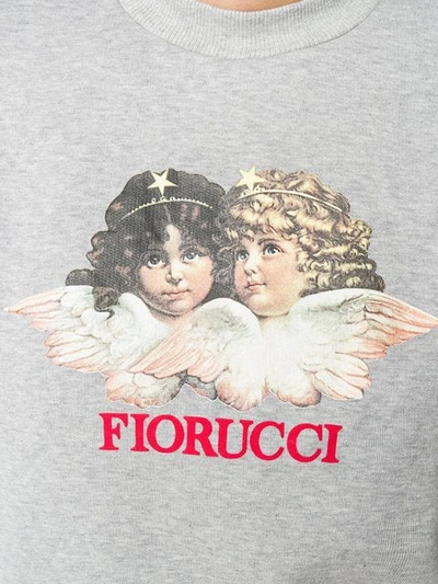 Shop Fiorucci 'vintage Angels' Sweatshirt In Grigio