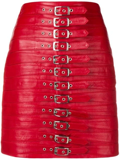 Shop Manokhi Dita Skirt In Red