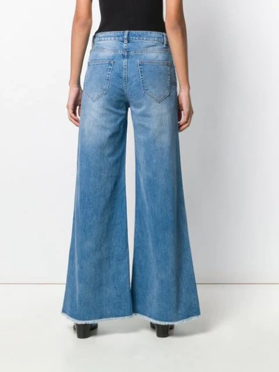 Shop Michael Michael Kors Wide-leg Jeans In Blue