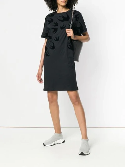Shop Mcq By Alexander Mcqueen T-shirt Dress In Black