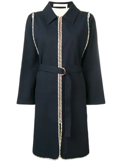 Shop See By Chloé Belted Coat In Black