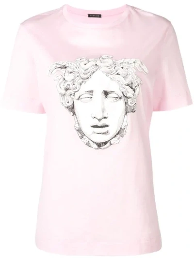 VERSACE ROSA MEDUSA T-SHIRT - 粉色