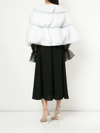 circular dictionary style reversible tulle cape