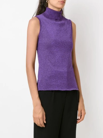 Shop Cecilia Prado Ingla High Neck Top In Purple