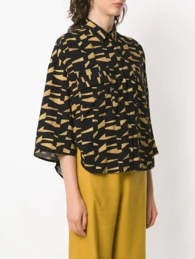 Shop Andrea Marques Printed Shirt In Black