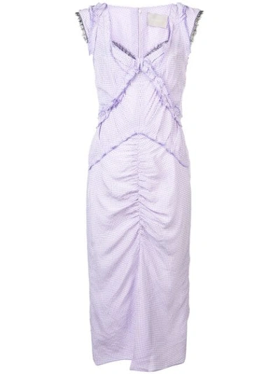 JASON WU COLLECTION 格子图案连衣裙 - 粉色