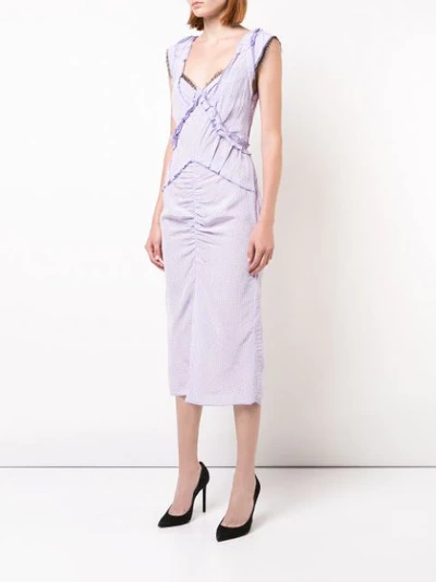 Shop Jason Wu Collection Gingham Check Dress In Pink