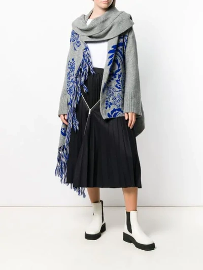 Shop Sacai Mid-length Skirt In Blue