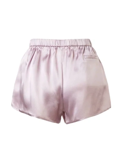 FLEUR DU MAL HIGH-WAISTED SHORTS - 粉色