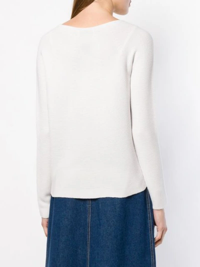 Shop Christian Wijnants Knitted Jumper In White