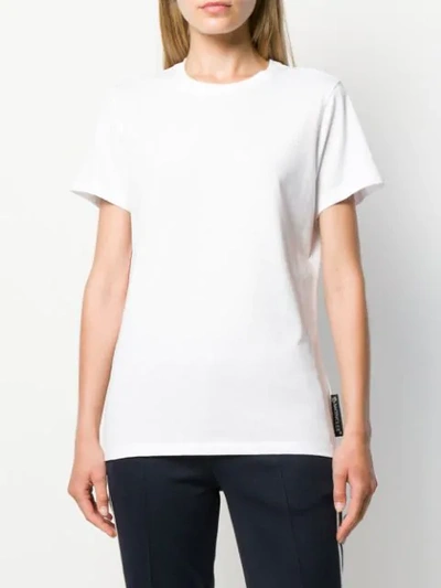 Shop Moncler Logo-print Cotton T-shirt In White