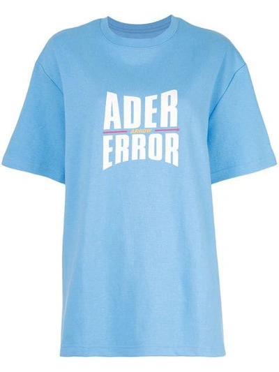 Shop Ader Error Logo T In Blue