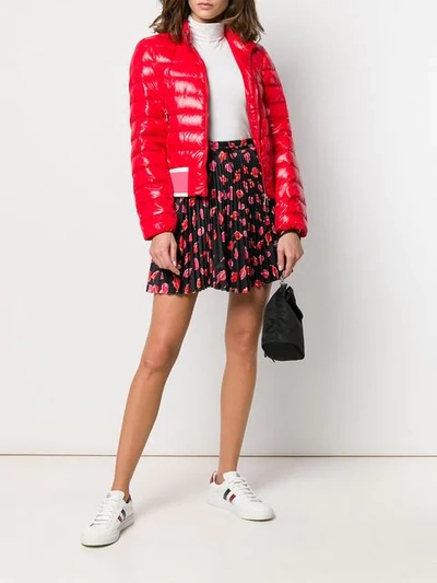 Shop Moncler Short Puffer Jacket In Red