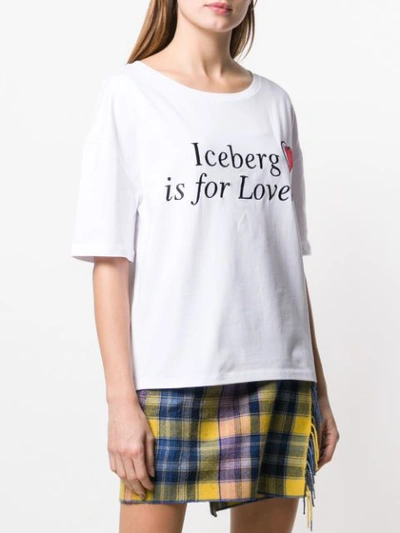 Shop Iceberg Is For Lovers T In White