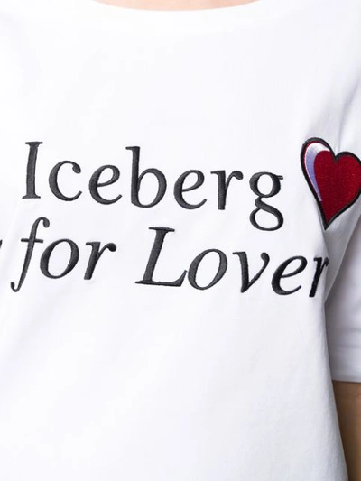 Shop Iceberg Is For Lovers T In White