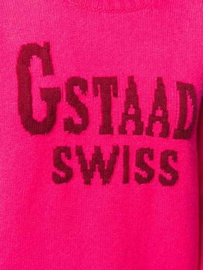 Shop Moncler Gstaad Swiss Sweater In Pink