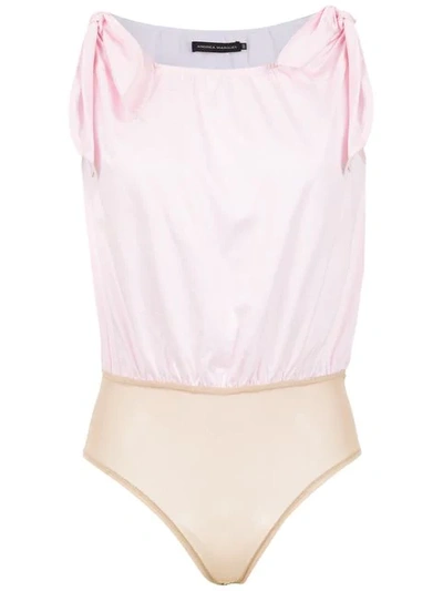 Shop Andrea Marques Laços Bodysuit In Pink