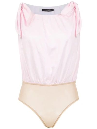 ANDREA MARQUES LAÇOS BODYSUIT - 粉色