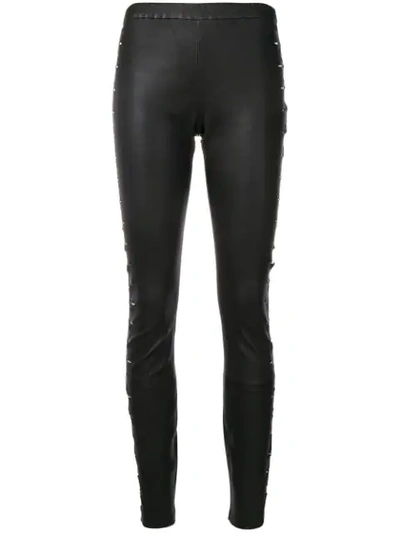 HAIDER ACKERMANN LASER CUT DETAIL TROUSERS - 黑色