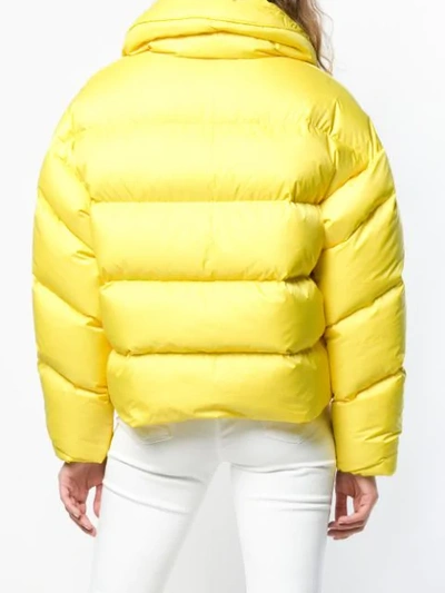 Shop Ienki Ienki Zipped Puffer Jacket In Yellow