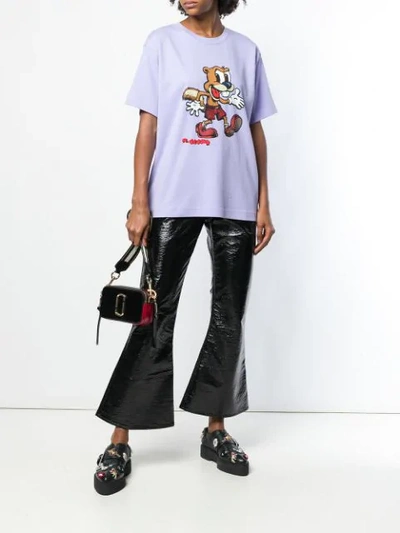 Shop Marc Jacobs T-shirt Mit Crumb-print T-shirt Mit Crumb-print In Purple